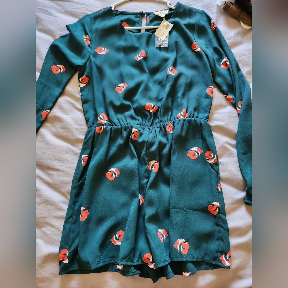 Fox Print Romper
